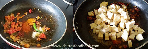 Chettinad vazhakkai curry