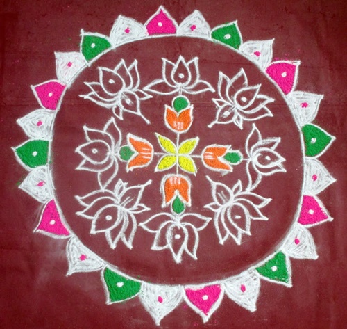 Tamil New year kolam