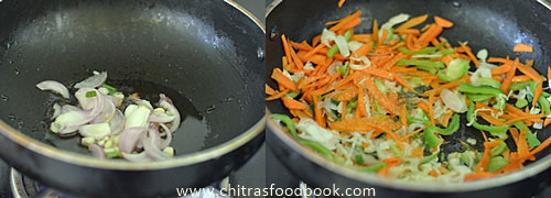 Veg hakka noodles