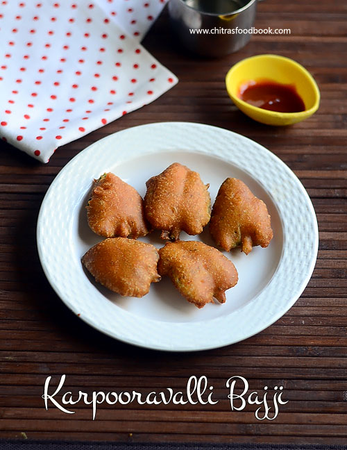 Karpooravalli bajji recipe