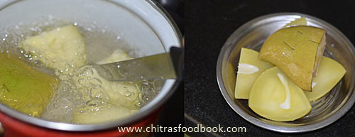 Raw mango vatha kuzhambu