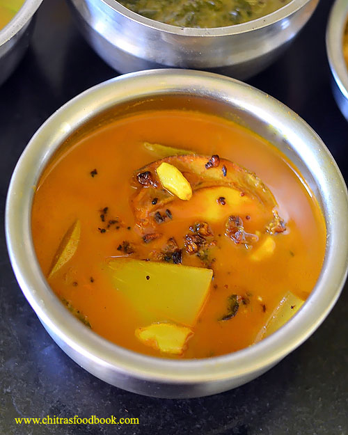 Raw mango vatha kuzhambu