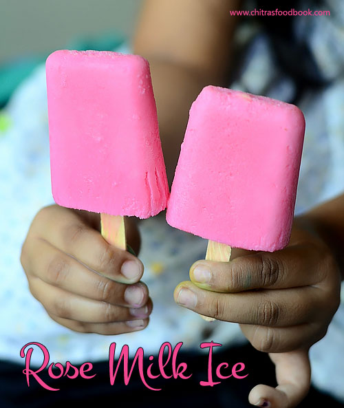 Rose Milk Popsicle Recipe