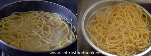 Easy Indian veg spaghetti recipe