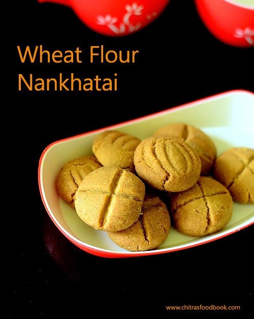 Whole wheat nankhatai recipe