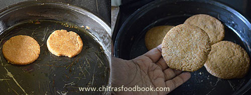 Eggless oats cookies