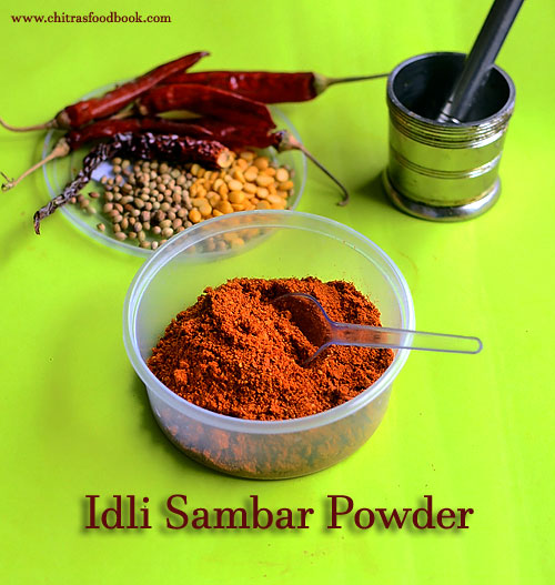 Idli sambar powder recipe