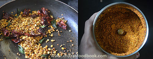 Idli sambar powder recipe