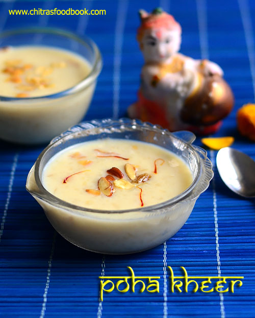 Poha kheer recipe