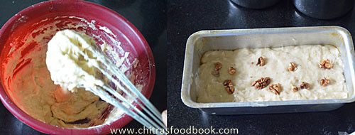 Eggless banana bread