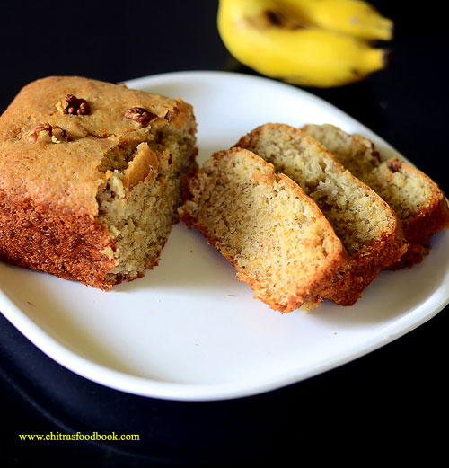 Eggless banana bread recipe