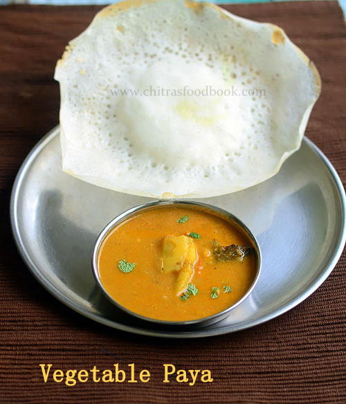 vegetarian paya for appam with potato