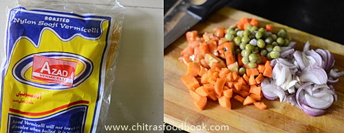 Fine vermicelli upma