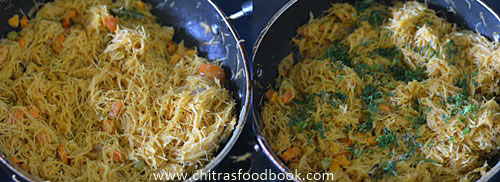 Fine vermicelli upma