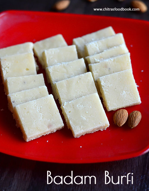 Badam barfi recipe
