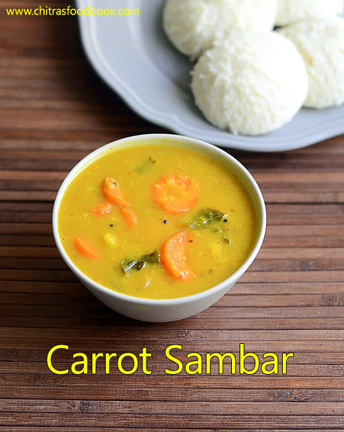 Carrot sambar for kids