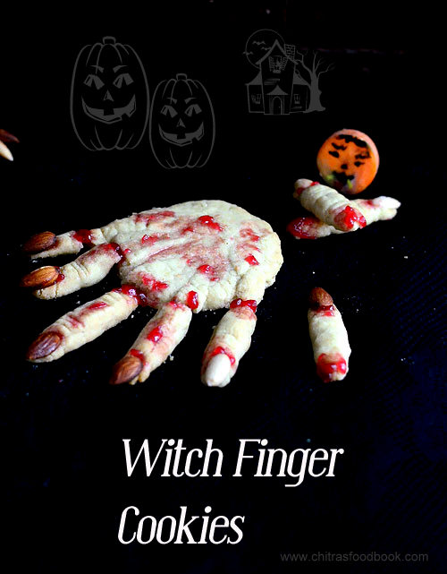 eggless witch finger cookies