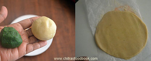 Kaju pista roll recipe