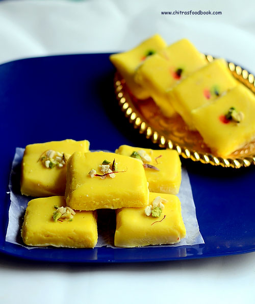 Kesar burfi recipe Kesar burfi recipe