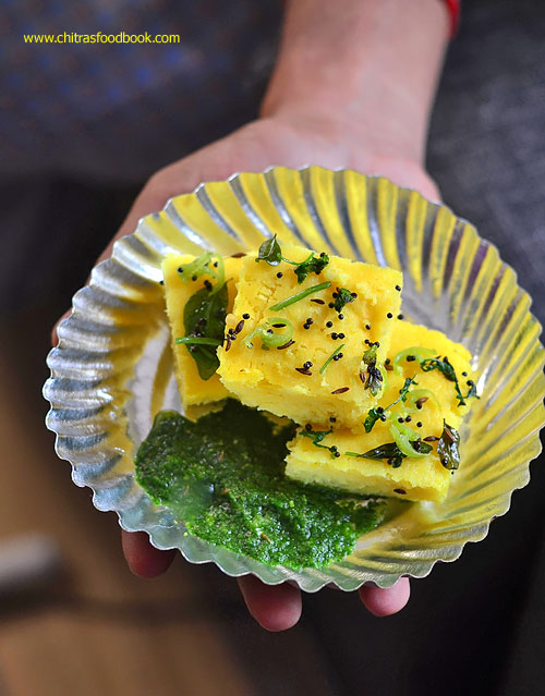 Microwave dhokla recipe