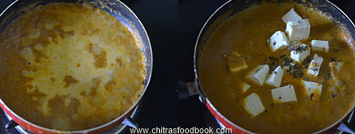 Paneer butter masala recipe