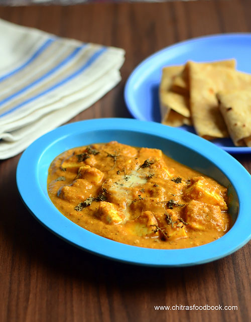 Paneer butter masala recipe