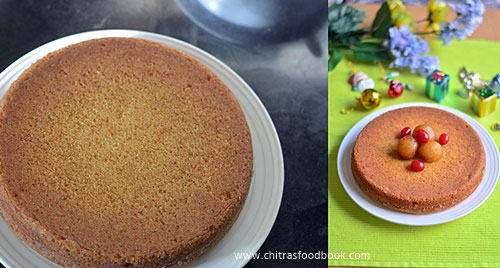 Cake using gulab jamun mix