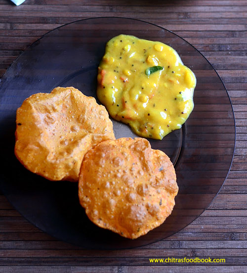 Tomato poori recipe