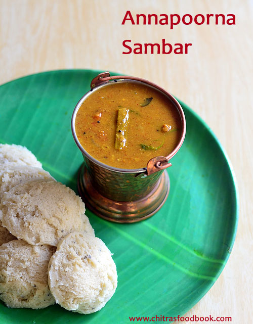 Annapoorna Hotel Style Idli Sambar Recipe