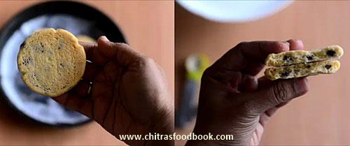 Eggless chocolate chip cookies recipe