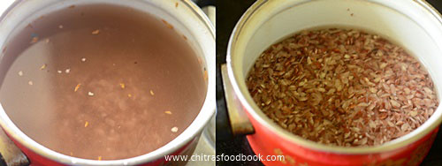 Sigappu aval upma - Red poha upma Sigappu aval upma - Red poha upma