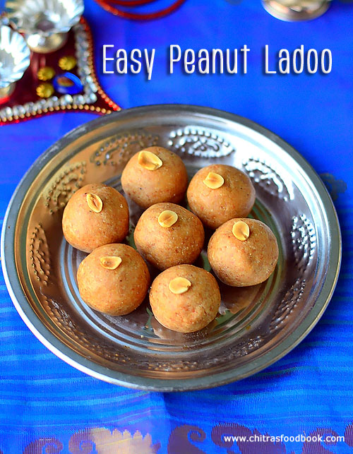 Easy peanut ladoo - Kadalai laddu recipe