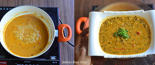 Sprouted green gram curry recipe