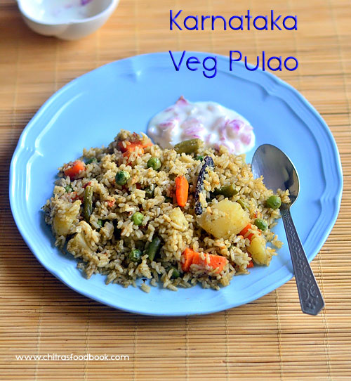 Karnataka style vegetable pualo recipe