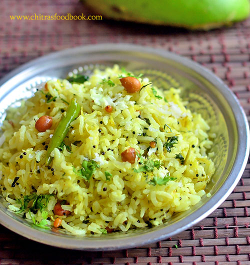 Mavinakayi Chitranna Recipe - Karnataka style raw mango rice