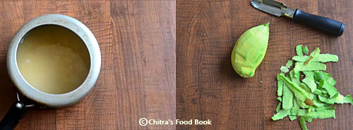 Raw mango dal - Andhra Mamidikaya Pappu