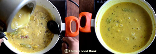 Raw mango dal - Andhra Mamidikaya Pappu