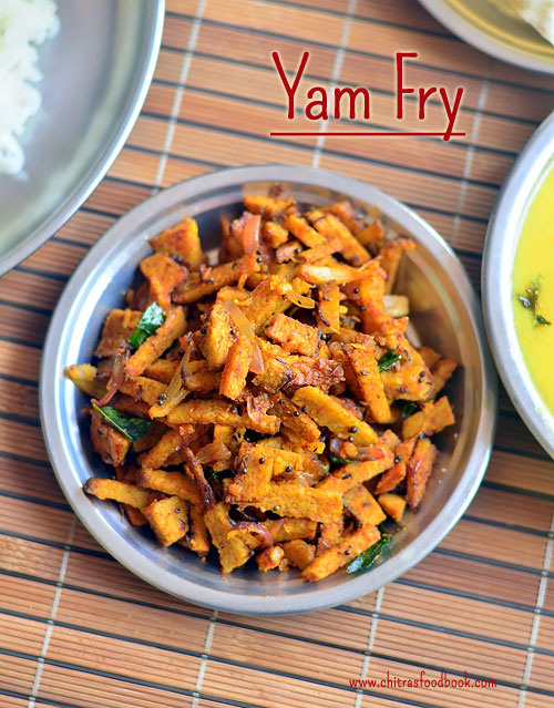 Yam fry recipe - Senai Kizhangu poriyal