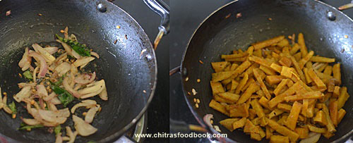Yam fry - Senai kizhangu poriyal recipe