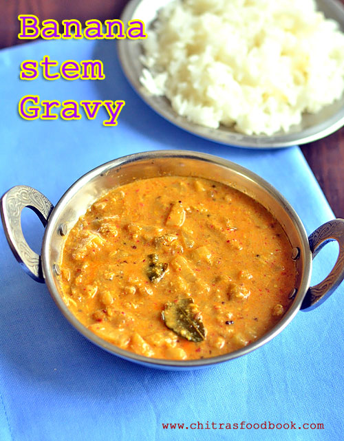 Banana stem gravy