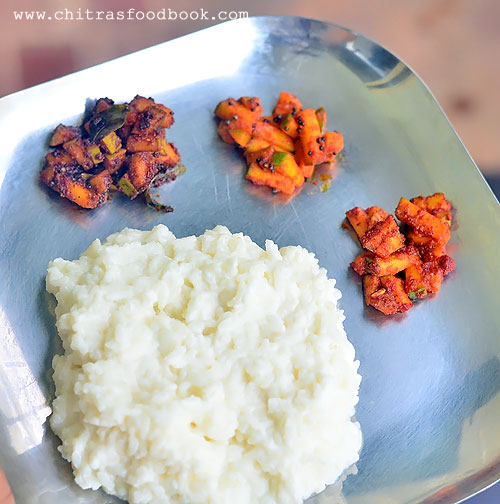 Instant mango pickle - Andhra, Kerala, Tamilnadu style recipes