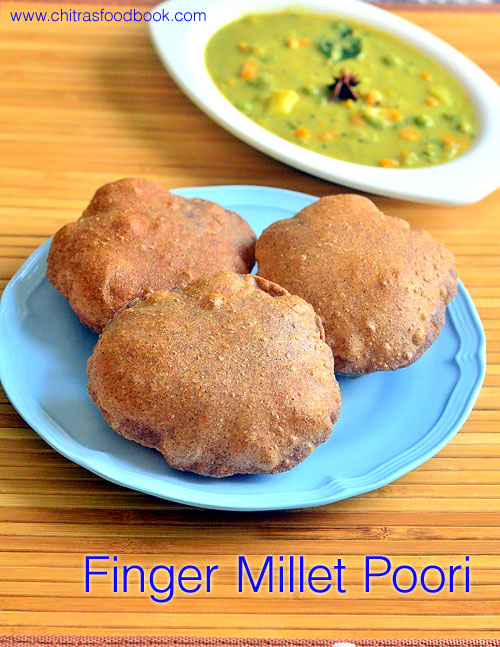 Finger millet poori Finger millet poori