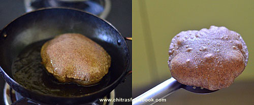 Ragi Poori recipe