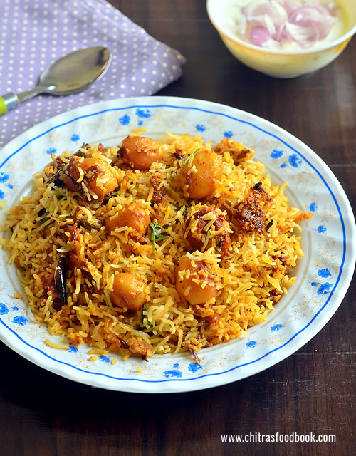 Aloo Dum Biryani Recipe - Baby Potato Biryani Recipe