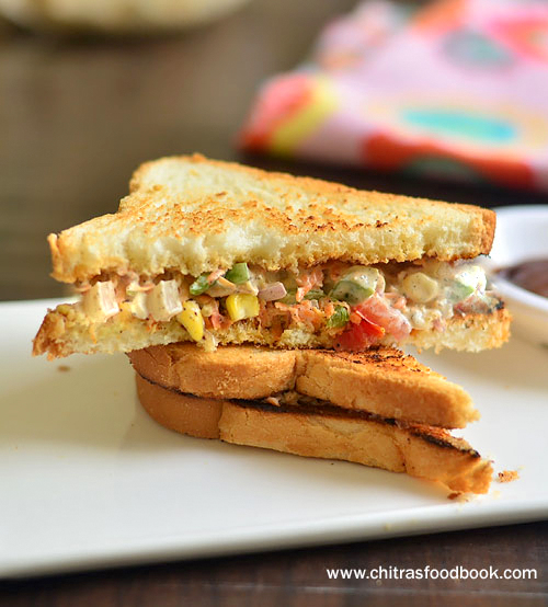 Veg mayonnaise sandwich