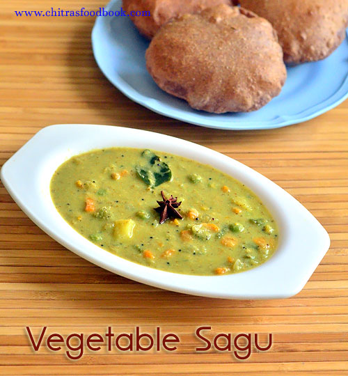 Mixed vegetable sagu recipe
