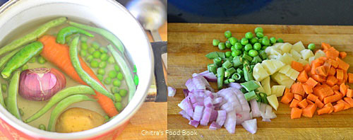 Vegetable sagu recipe