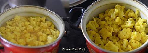 South Indian cauliflower poriyal