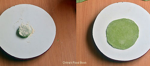 palak chapati recipe