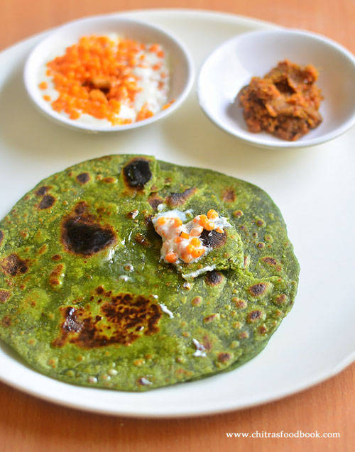 Palak chapathi recipe